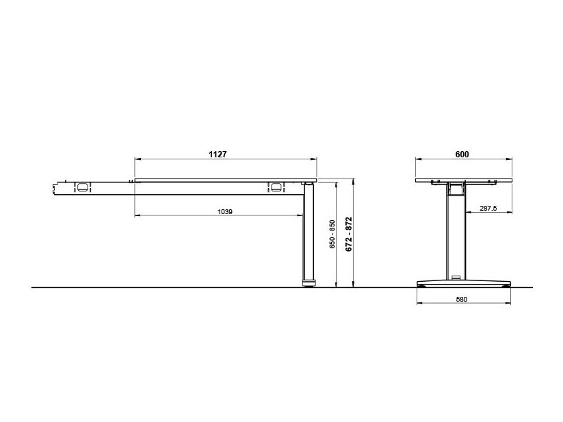 Pieza Eliromo 110 (Negro + Roble nieto)