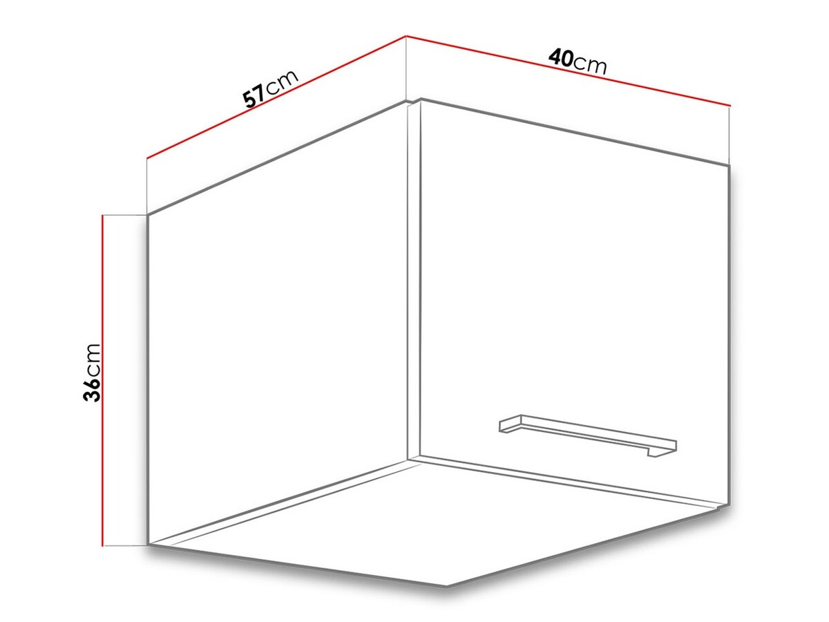 Armario de pared modular Wood Grey 128