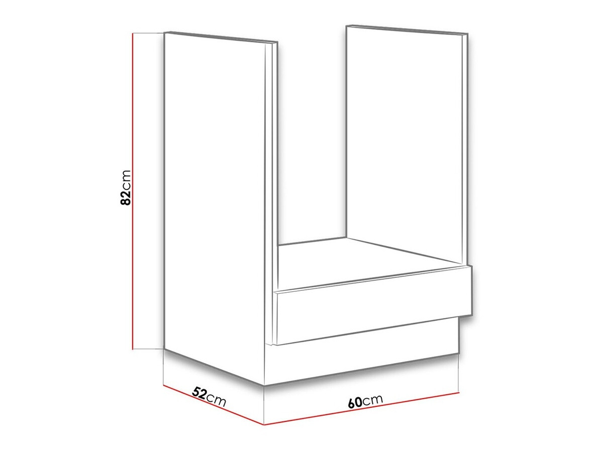 Armario modular para electrodomésticos empotrados. Wood White 125