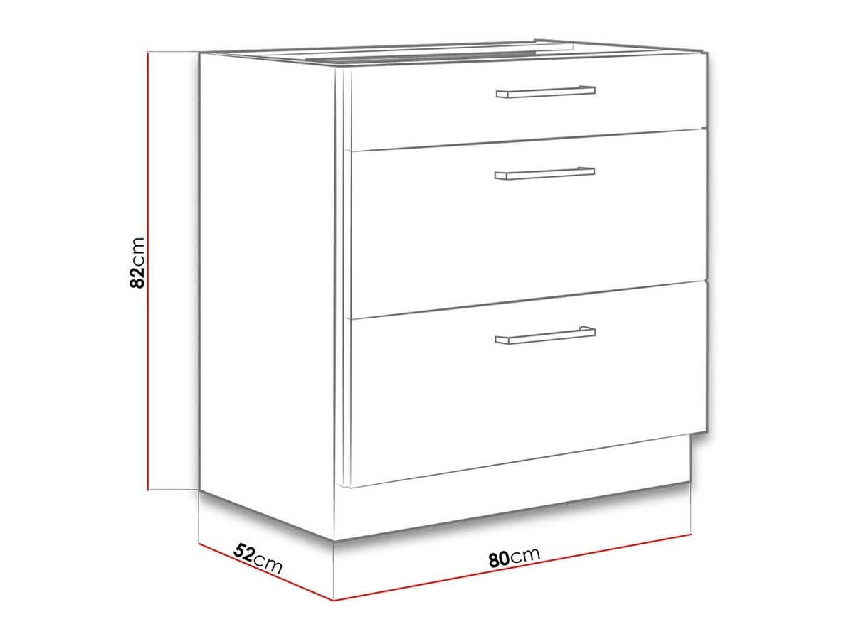 Mueble modular con cajones Wood Grey 123