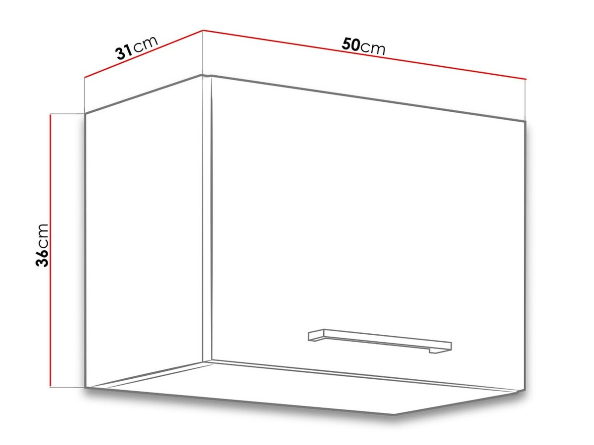 Armario de pared modular Wood White 117