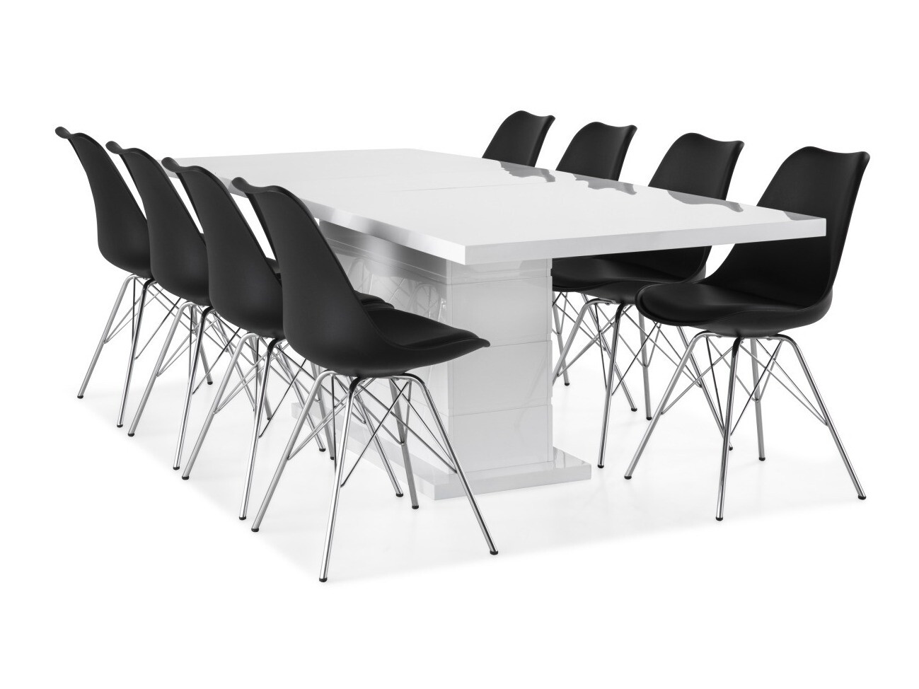 Conjunto de comedor Scandinavian Choice 588 (Negro)