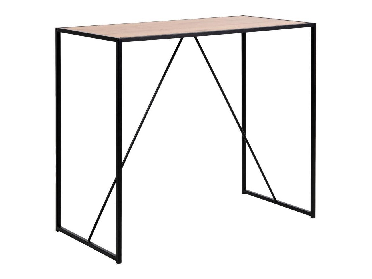 Conjunto de mesas y sillas para comedor Norsica 517 (Negro + Luminoso madera)