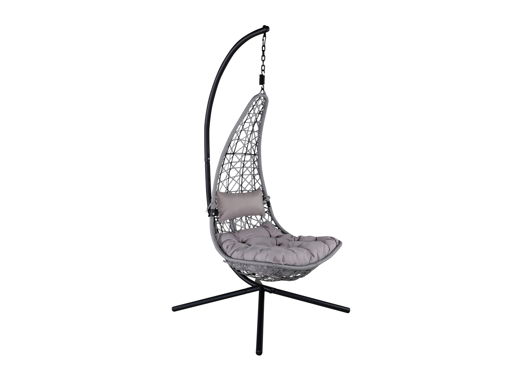 Silla colgante Dallas 519 (Negro + Gris)