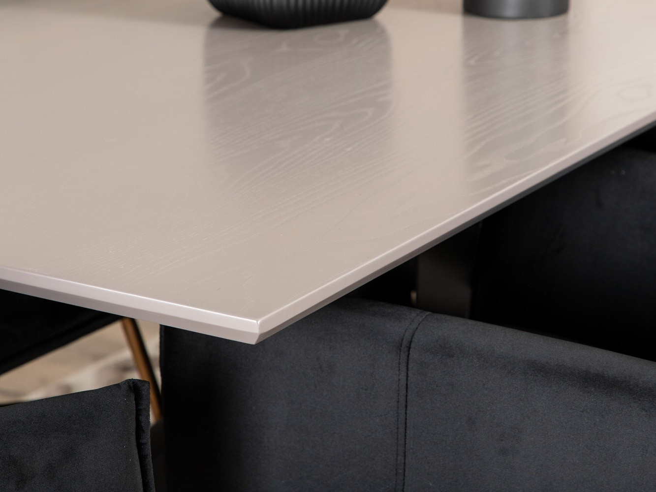 Conjunto de mesas y sillas para comedor Dallas 2701 (Negro + Cobre)