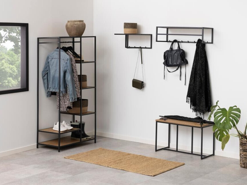 Perchero Norsica Sevferi 159 (Roble salvaje + Negro)