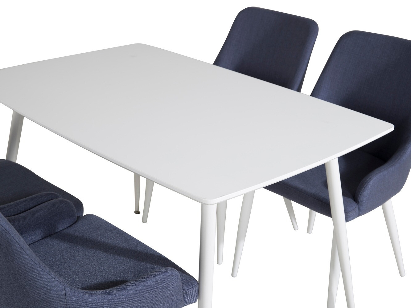 Conjunto de comedor Dallas 1895 (Blanco + Azul)