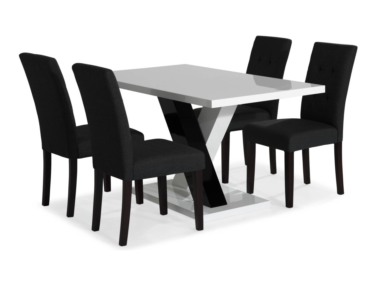 Conjunto de comedor Scandinavian Choice 687 (Gris oscuro)