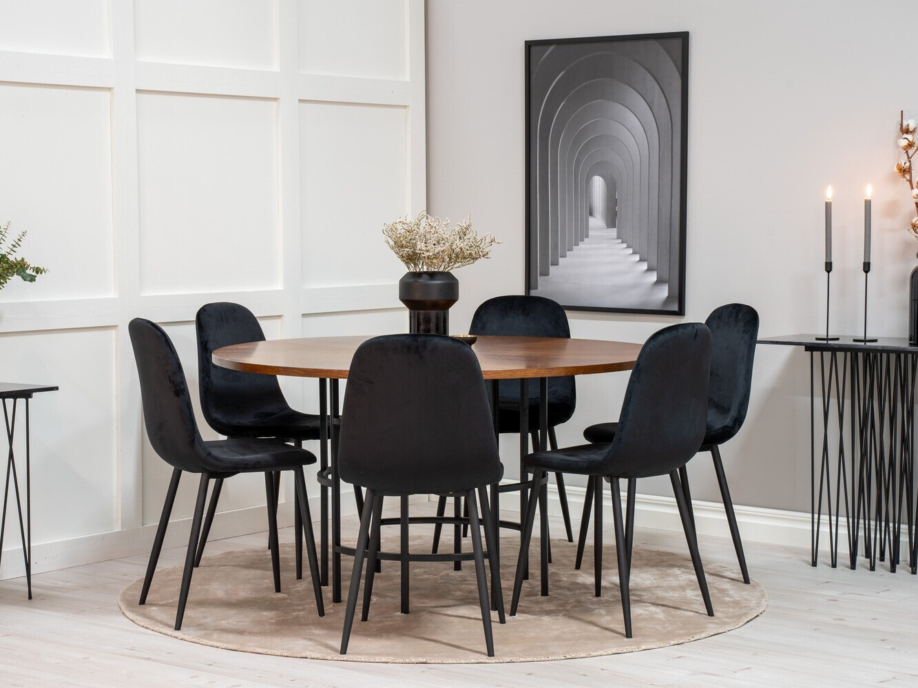 Conjunto de mesas y sillas para comedor Dallas 1602