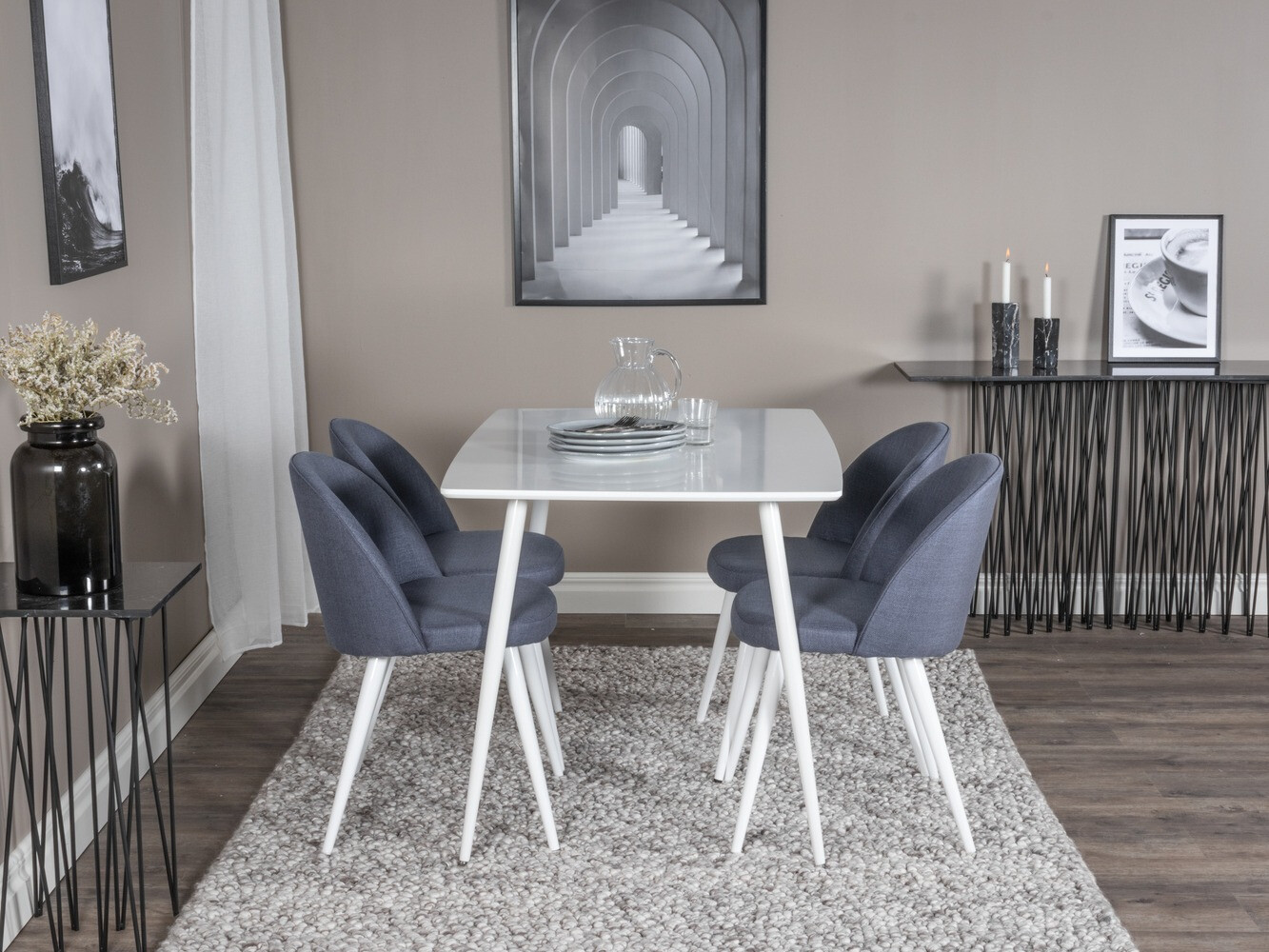 Conjunto de mesas y sillas para comedor Dallas 1897