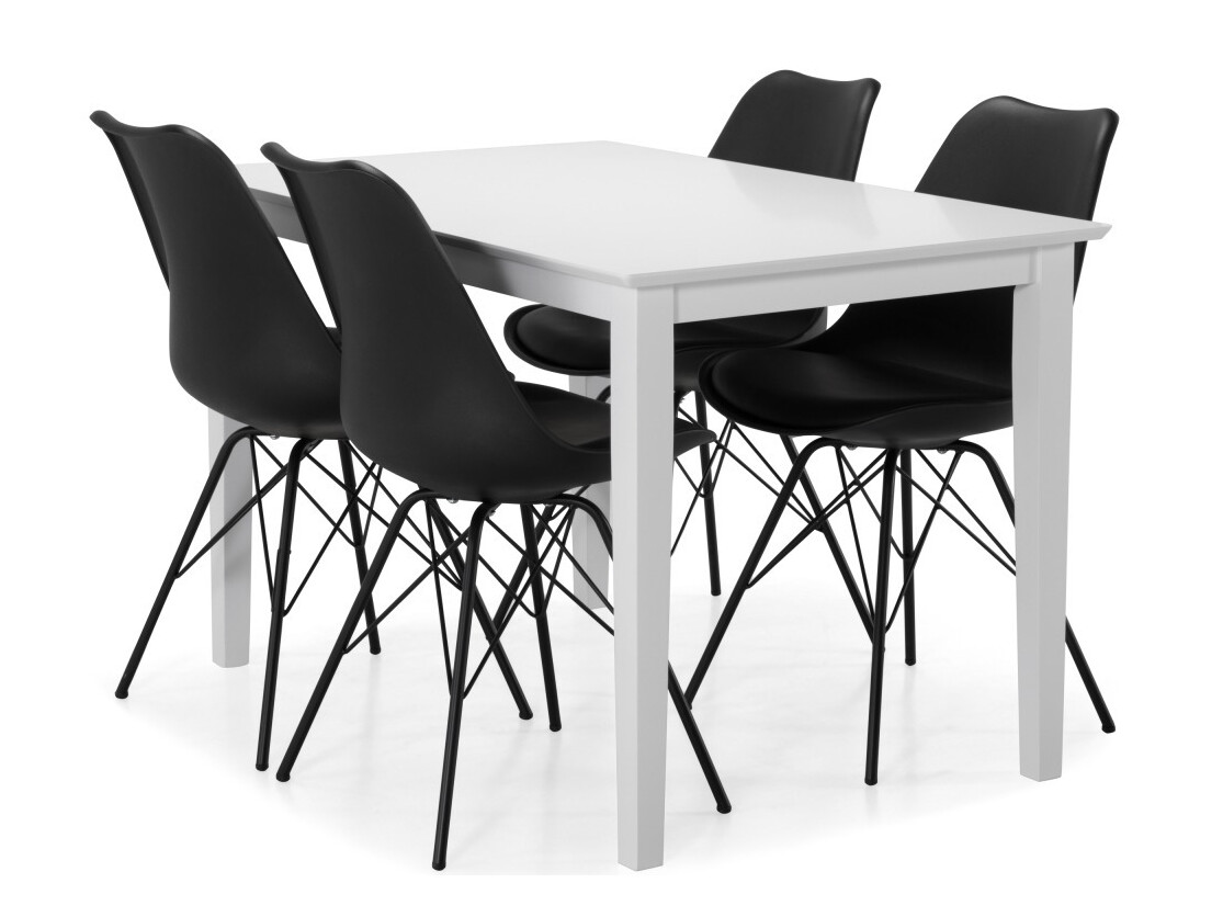 Conjunto de comedor Provo 159 (Negro)