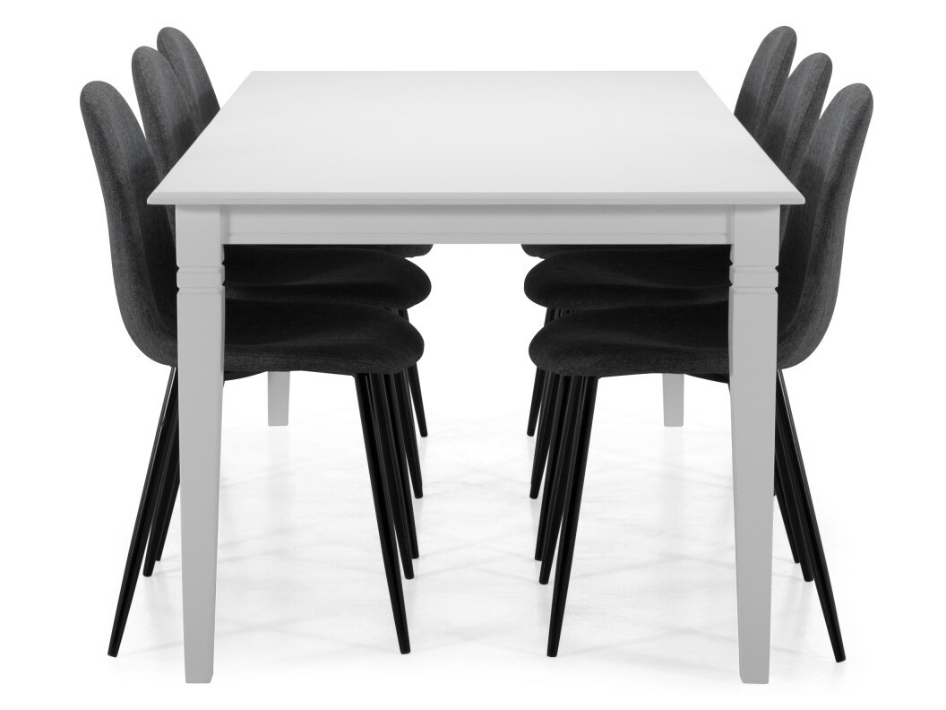 Conjunto de comedor Scandinavian Choice 600 (Gris + Negro)
