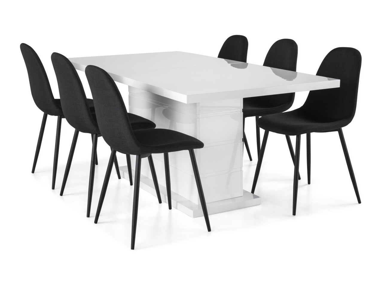 Conjunto de comedor Scandinavian Choice 624 (Negro)