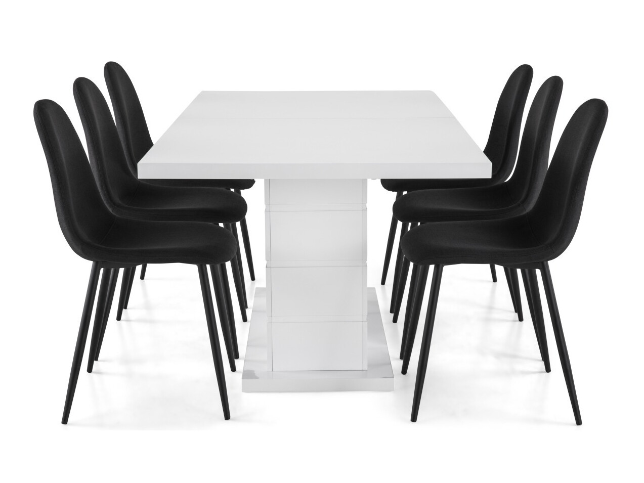 Conjunto de comedor Scandinavian Choice 624 (Negro)