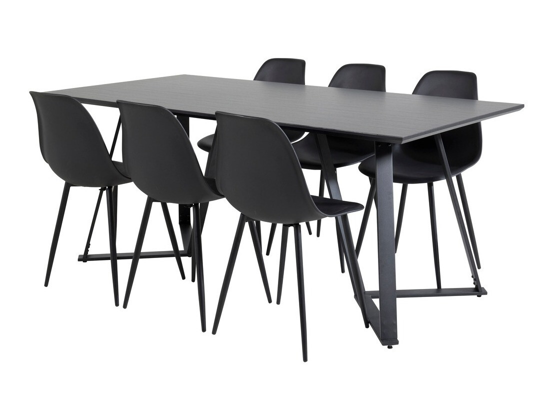 Conjunto de mesas y sillas para comedor Dallas 1964