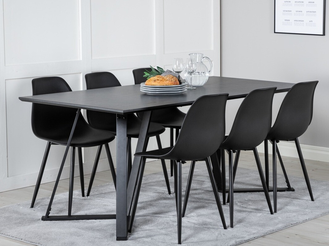 Conjunto de mesas y sillas para comedor Dallas 1964