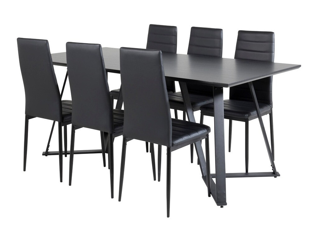 Conjunto de mesas y sillas para comedor Dallas 1966