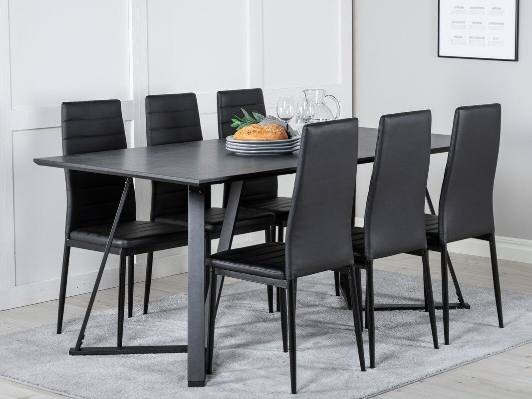 Conjunto de mesas y sillas para comedor Dallas 1966