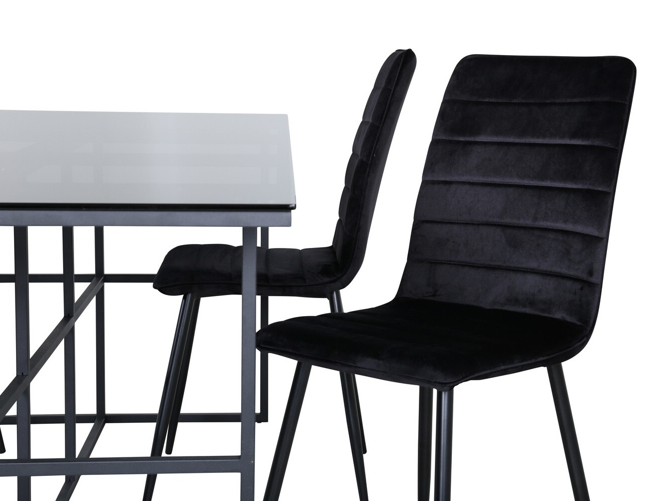 Conjunto de mesas y sillas para comedor Dallas 2642 (Negro)