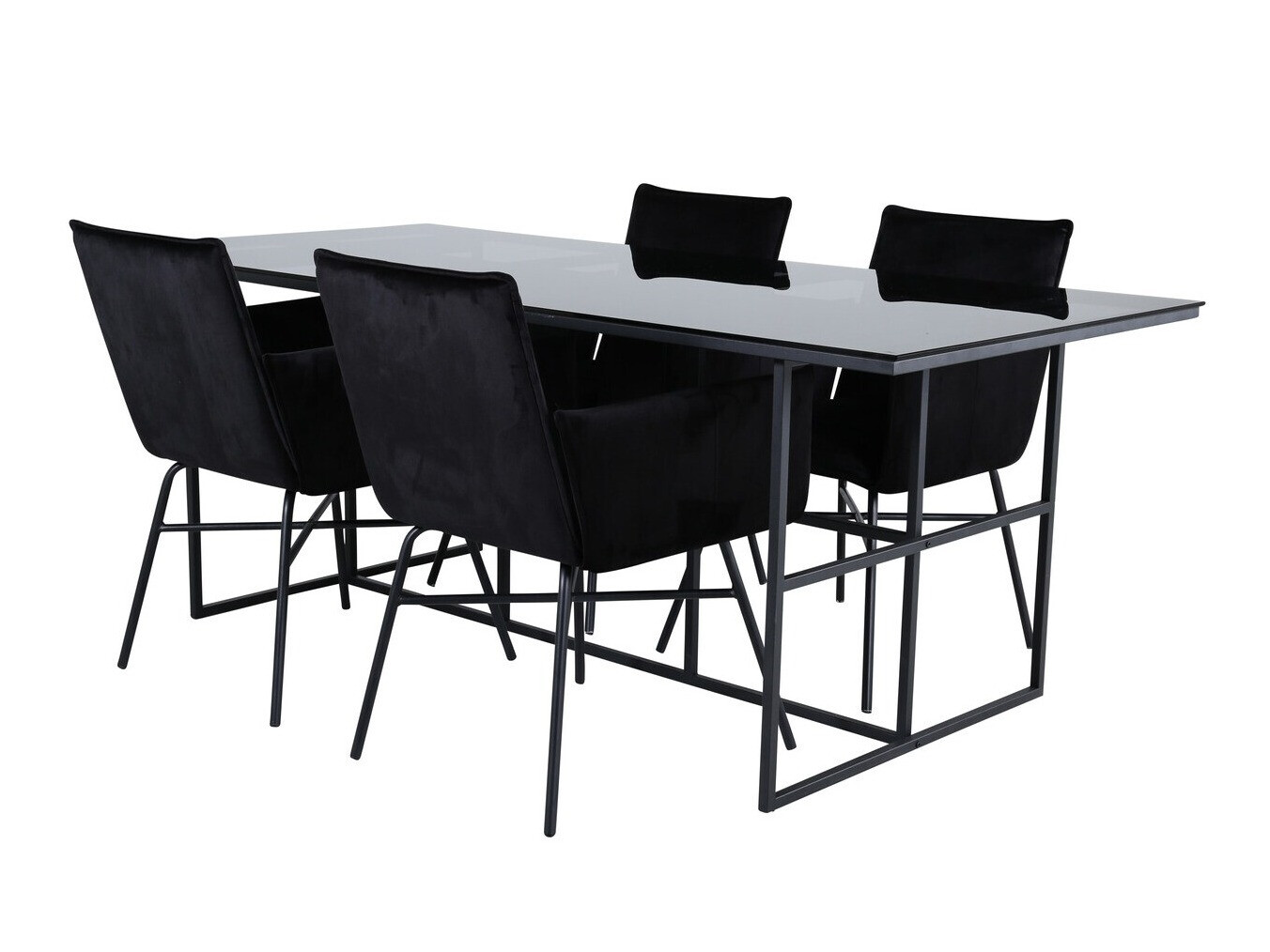 Conjunto de mesas y sillas para comedor Dallas 2650 (Negro)