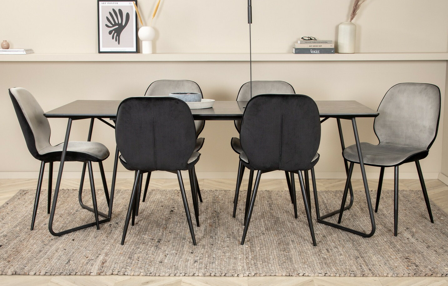 Conjunto de mesas y sillas para comedor Dallas 2729