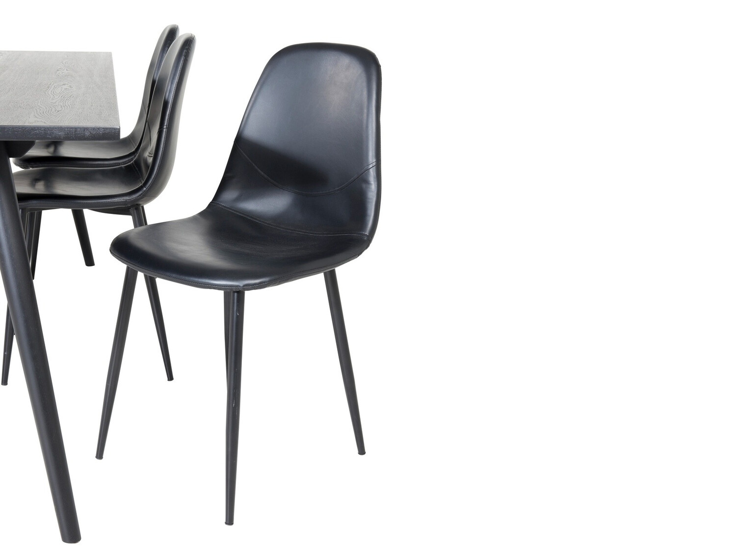 Conjunto de comedor Dallas 1681 (Negro)