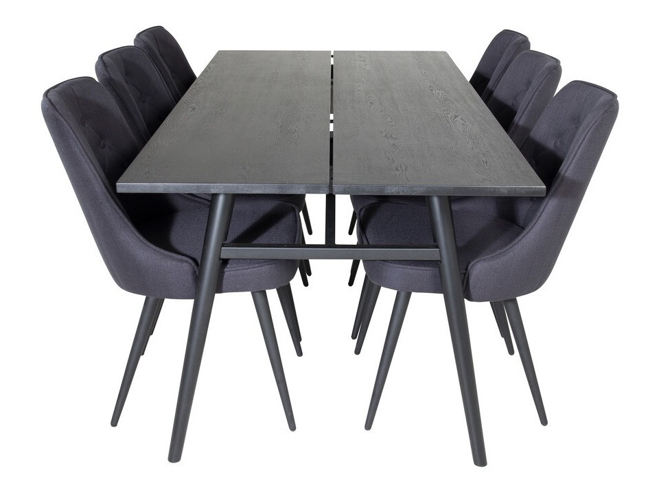 Conjunto de comedor Dallas 1772 (Negro)