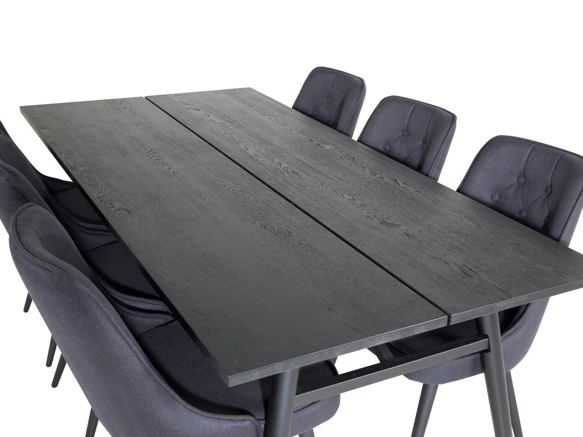 Conjunto de comedor Dallas 1772 (Negro)