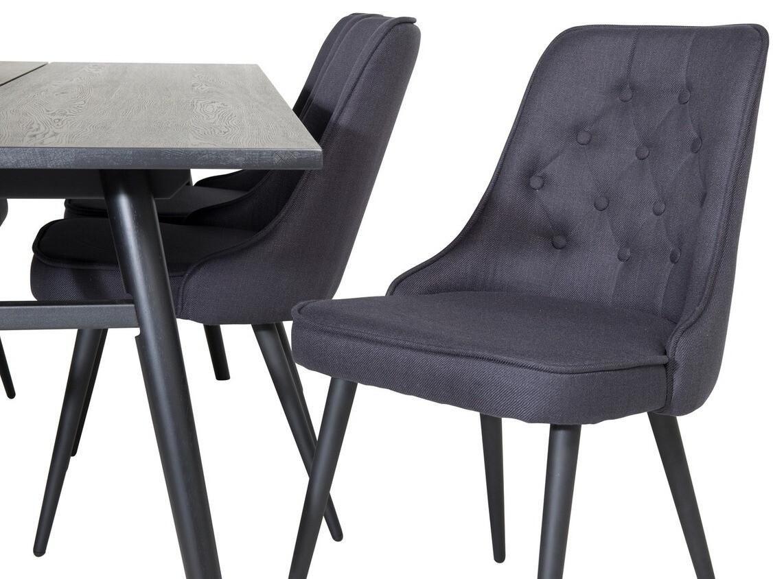 Conjunto de comedor Dallas 1772 (Negro)