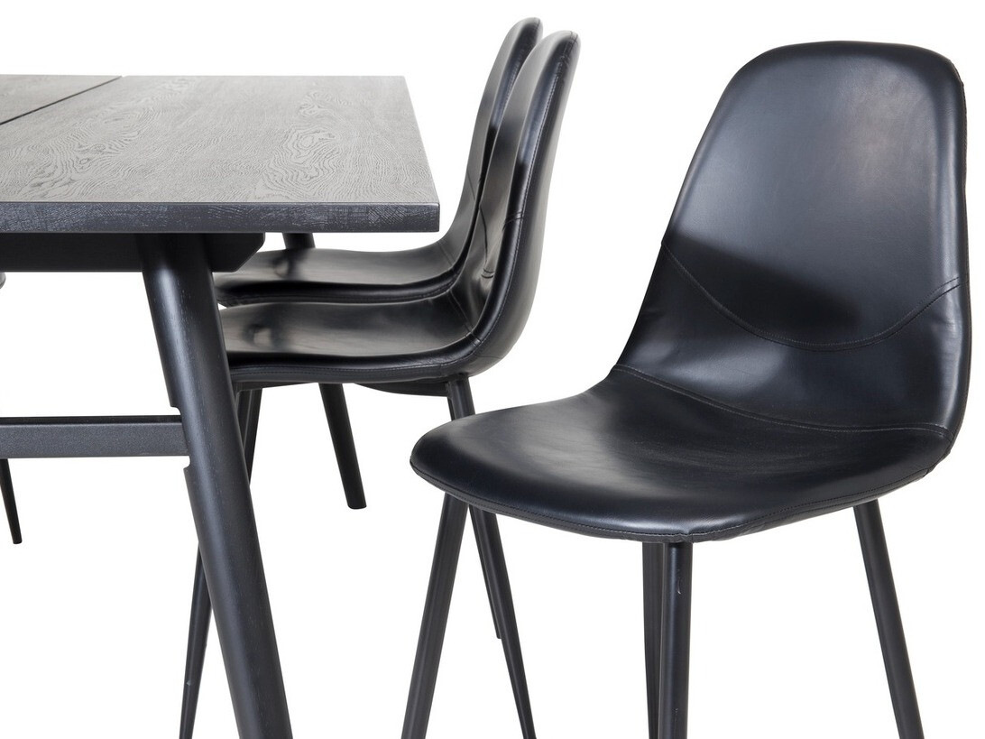 Conjunto de mesas y sillas para comedor Dallas 1681 (Negro)