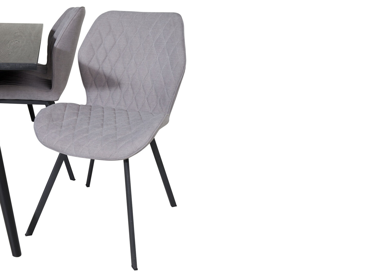 Conjunto de mesas y sillas para comedor Dallas 1686 (Gris + Negro)