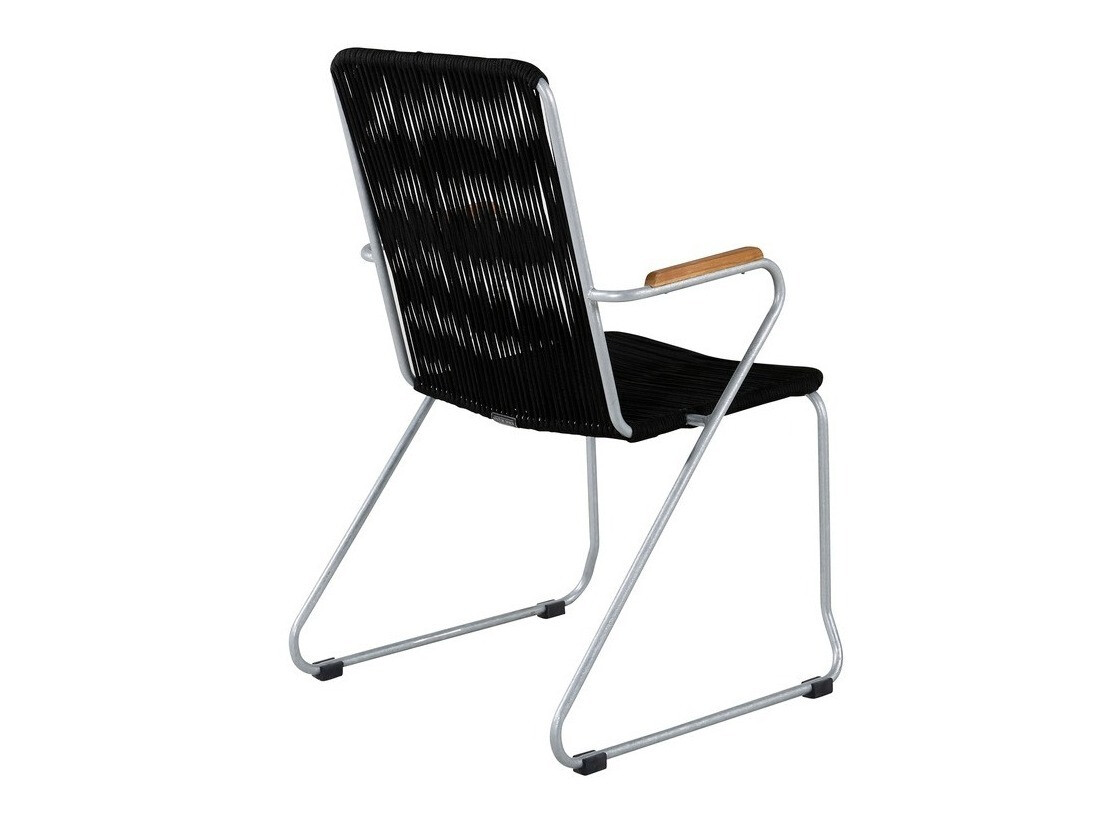 Silla de exterior Dallas 3463 (Negro + Plata)