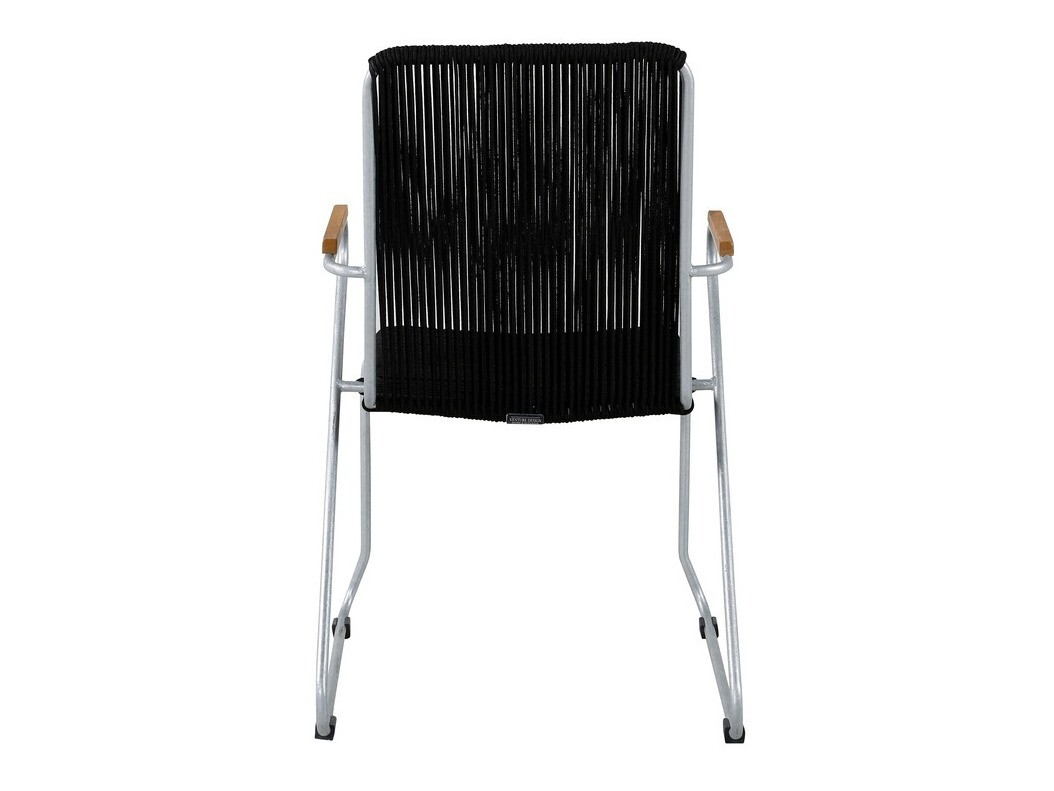 Silla de exterior Dallas 3463 (Negro + Plata)