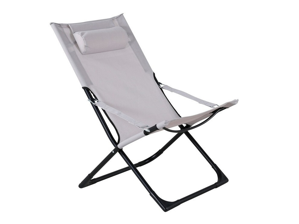 Silla para exterior Dallas 800 (Gris + Negro)