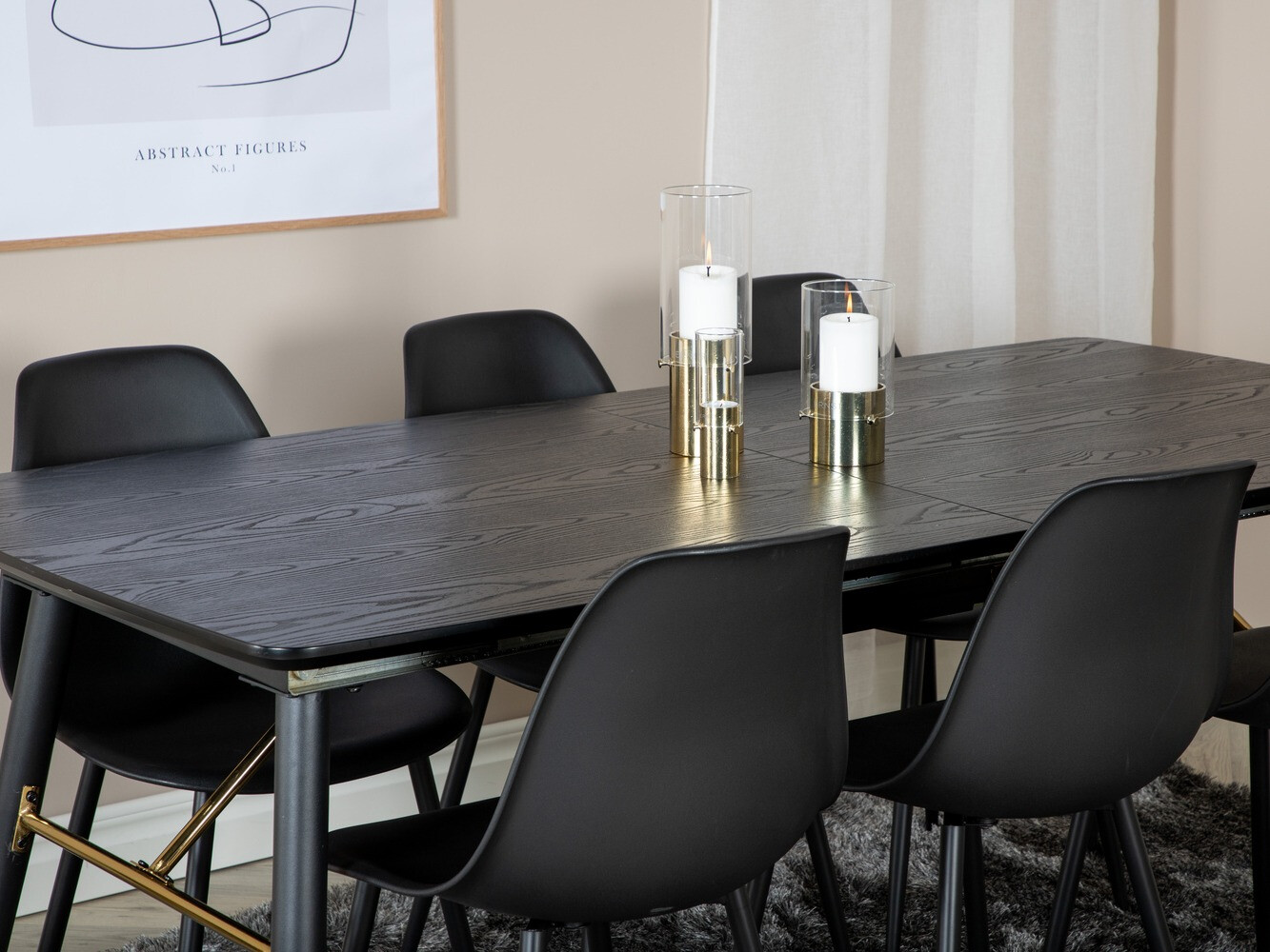 Conjunto de mesas y sillas para comedor Dallas 1442