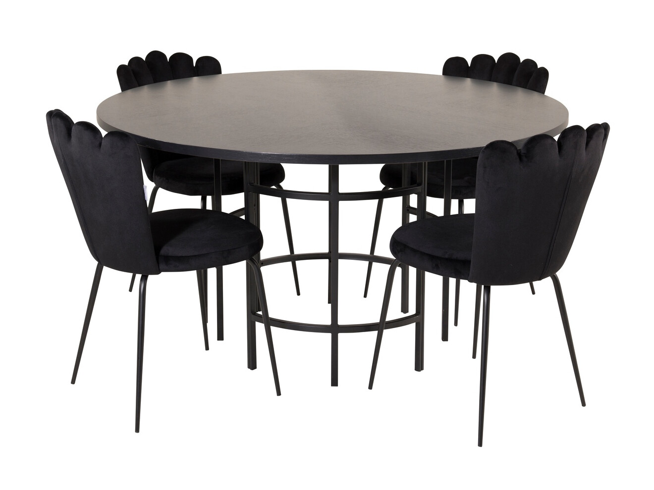Conjunto de comedor Dallas 316 (Negro)