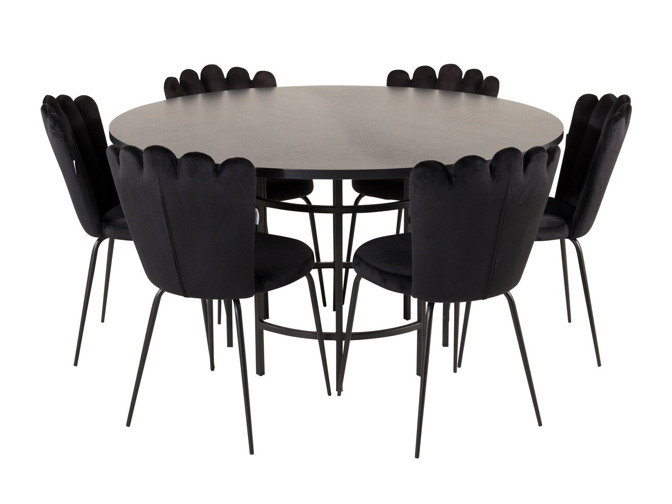 Conjunto de comedor Dallas 317 (Negro)