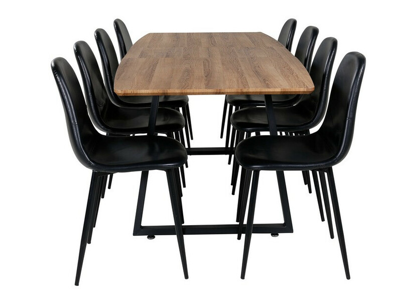 Conjunto de comedor Dallas 331 (Negro)