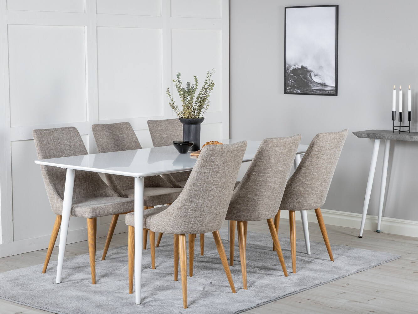 Conjunto de mesas y sillas para comedor Dallas 1834