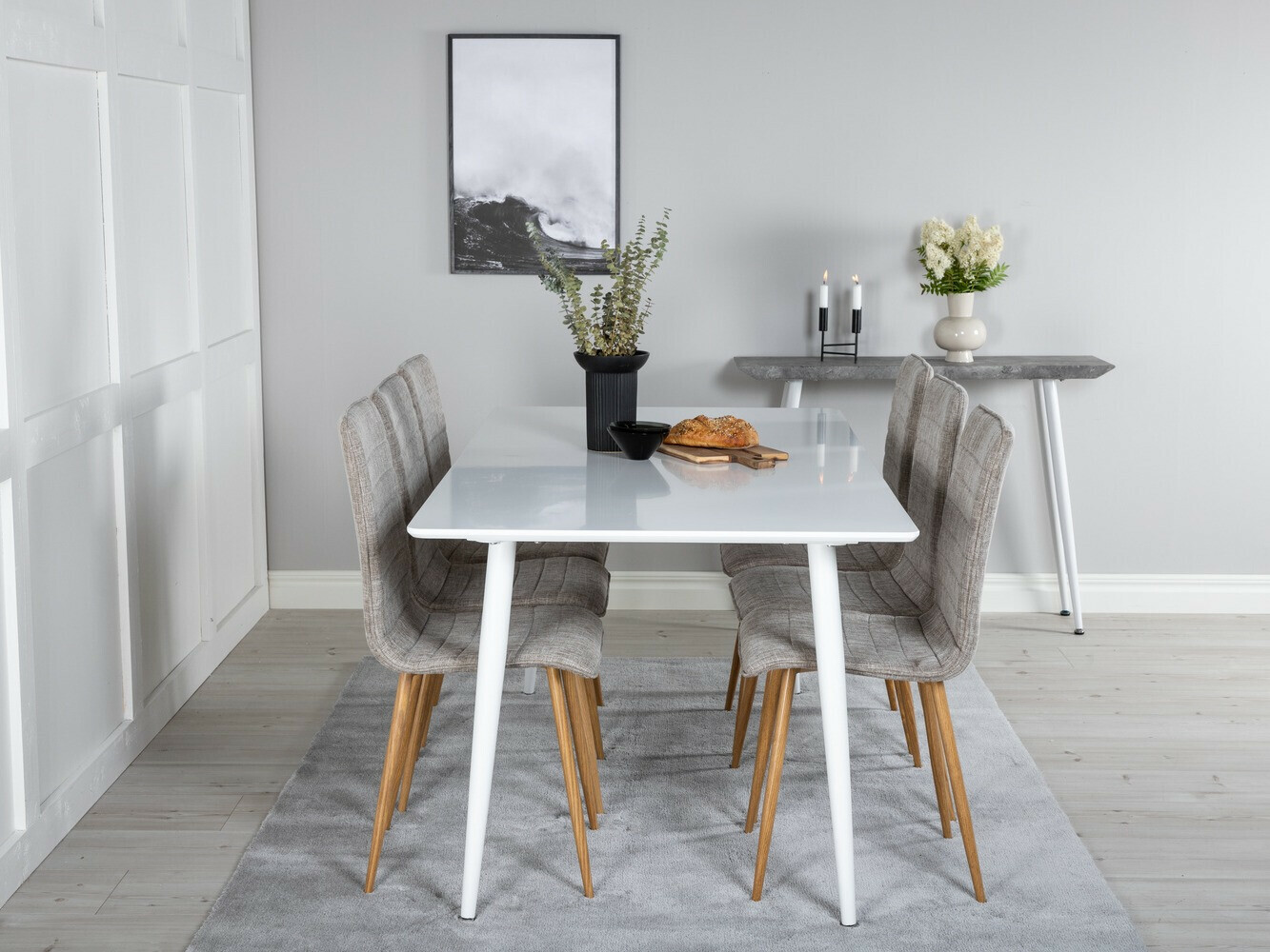 Conjunto de mesas y sillas para comedor Dallas 1910