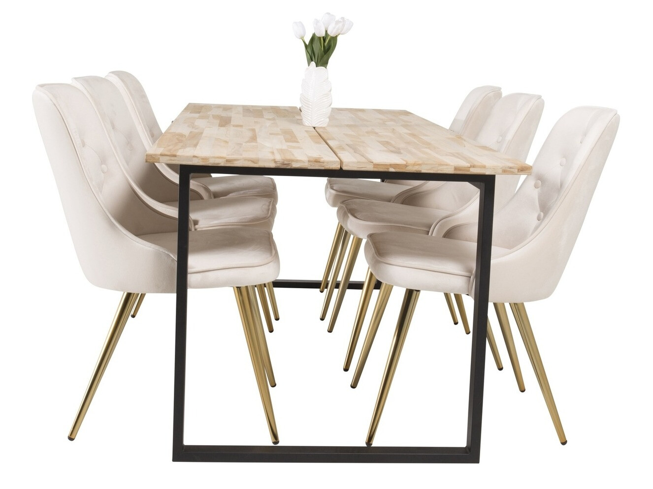 Conjunto de mesas y sillas para comedor Dallas 2092