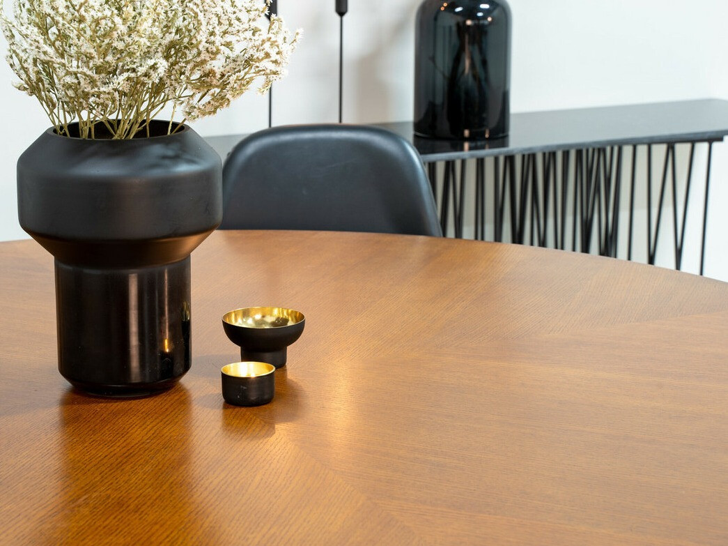 Conjunto de mesas y sillas para comedor Dallas 309 (Negro)