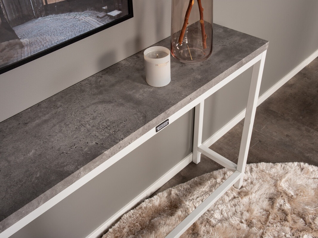 Consola Dallas 2468 (Blanco + Hormigón)