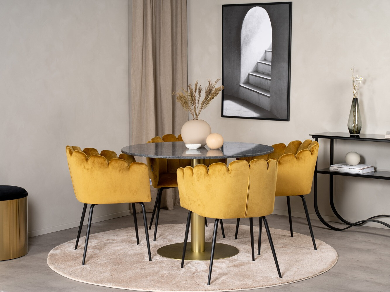 Conjunto de mesas y sillas para comedor Dallas 1206