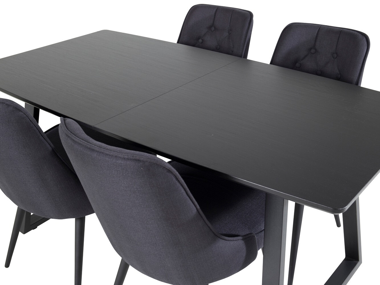 Conjunto de mesas y sillas para comedor Dallas 1994 (Negro)