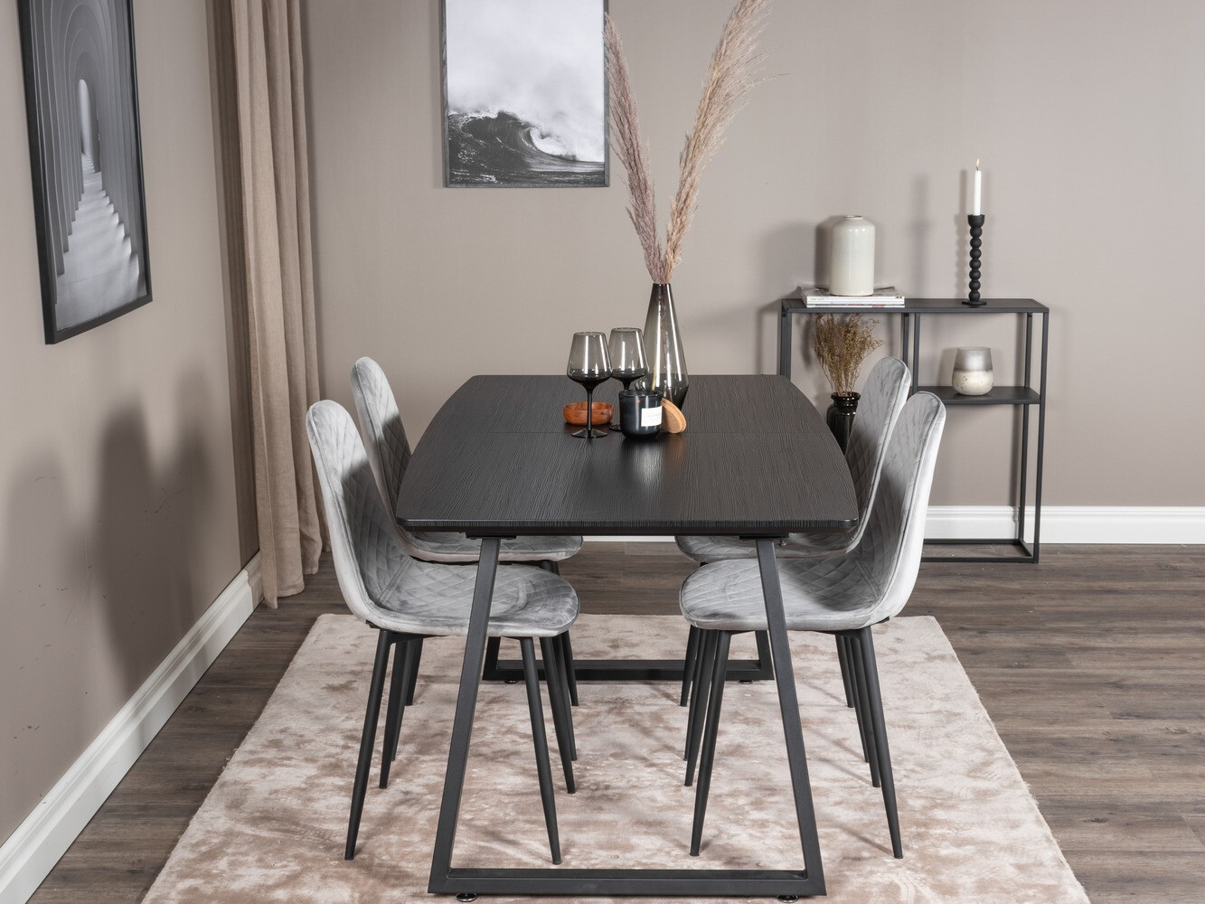 Conjunto de mesas y sillas para comedor Dallas 1998