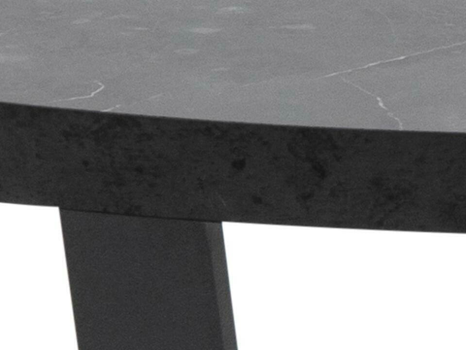 Mesa de centro Norsica 321 (Mármol negro + Negro)