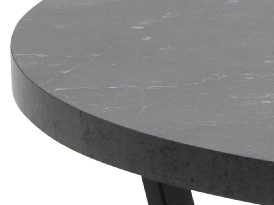 Mesa de centro Norsica 321 (Mármol negro + Negro)