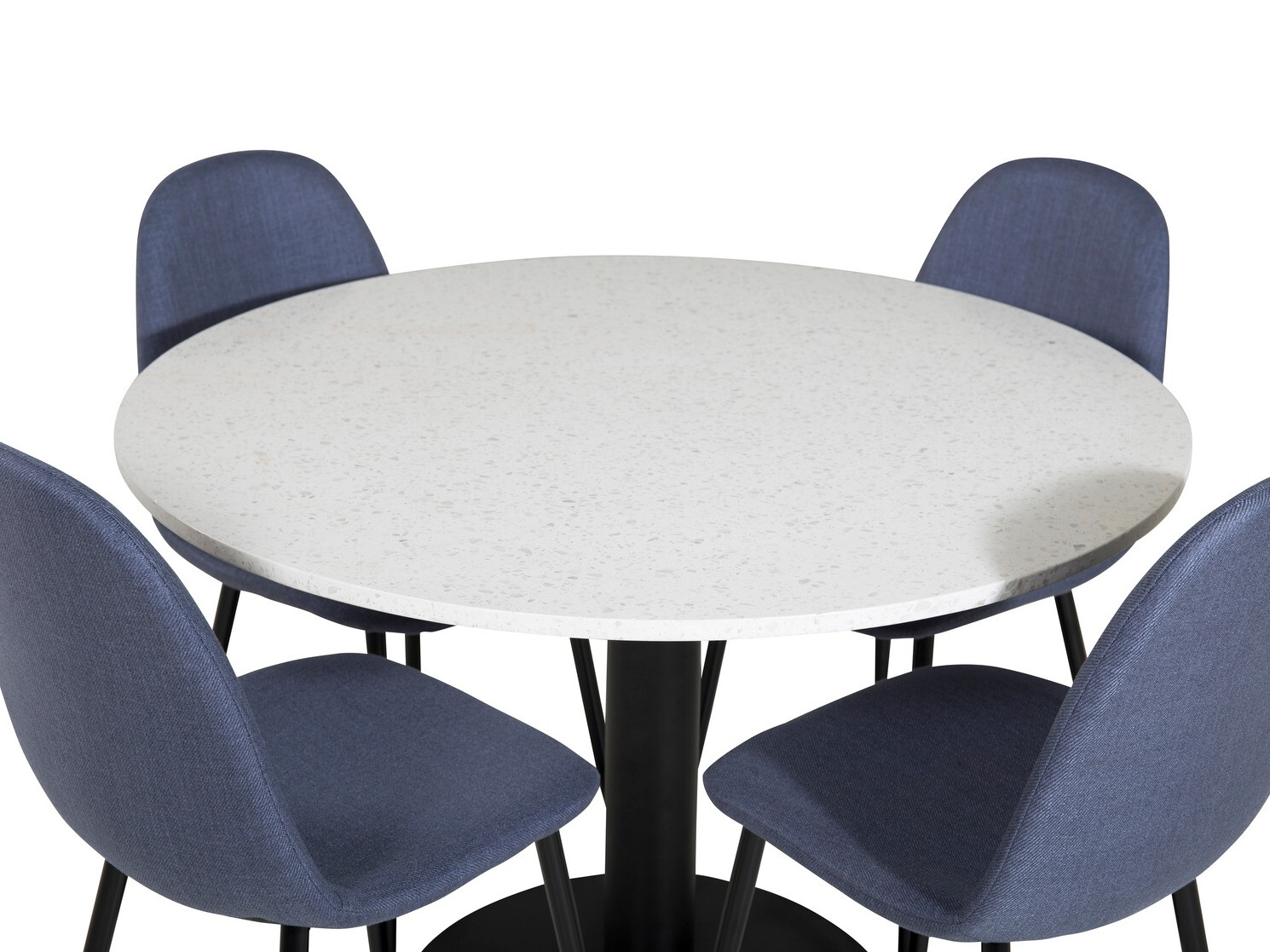 Conjunto de comedor Dallas 1109 (Azul + Negro)