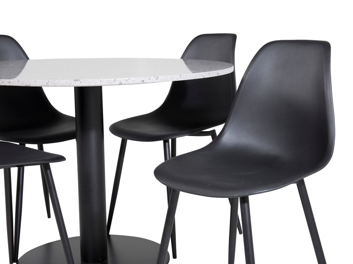 Conjunto de comedor Dallas 1134 (Negro)